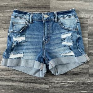 Denim Aeropostale Distressed Women Shorts